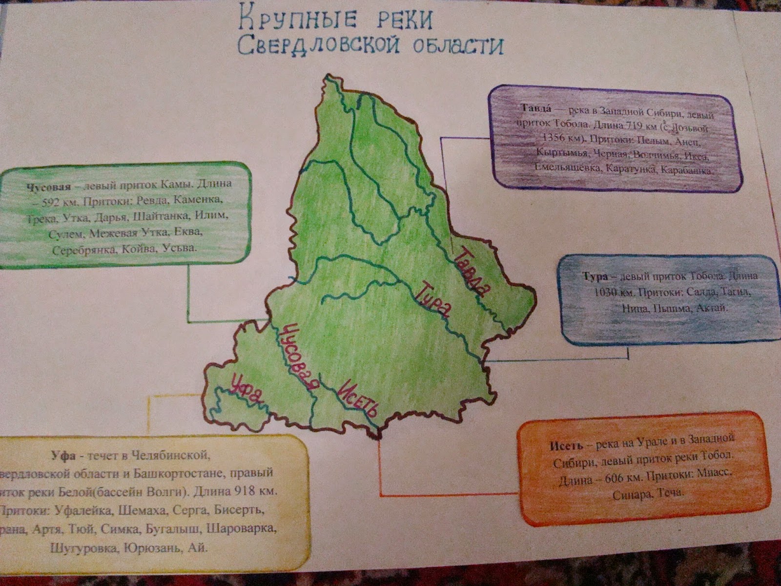 Карта рек свердловской области