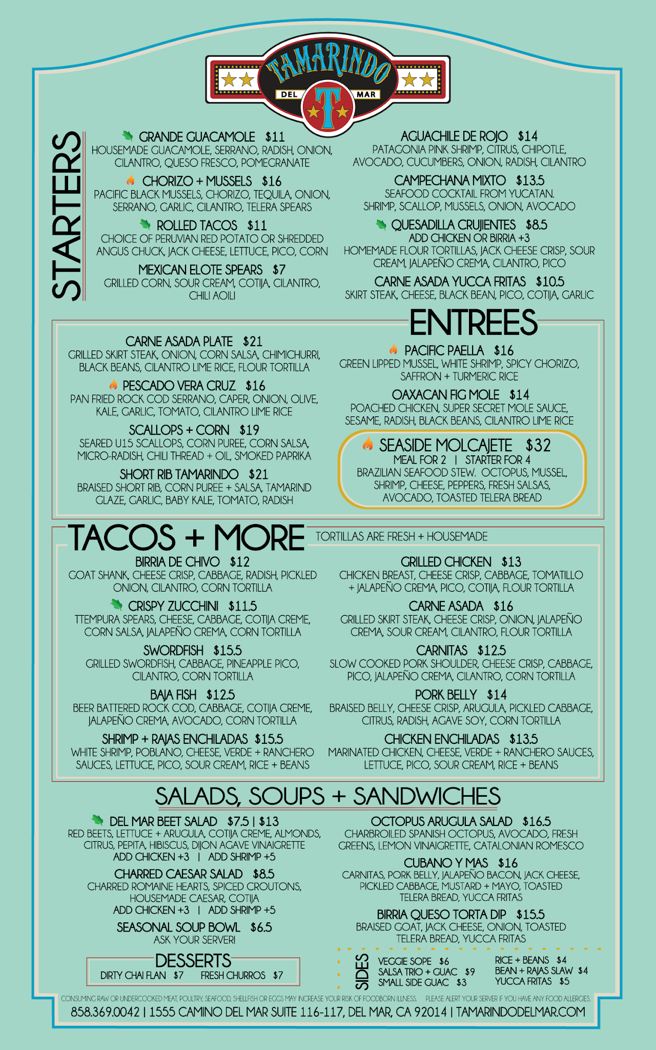 【ベストコレクション】 tamarindo del mar menu 291323-Tamarindo del mar menu