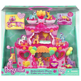 My Little Pony Pinkie Pie Rollerskate Party Cake Building Playsets Ponyville Figure