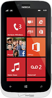 Nokia NOK822W - Lumia 822 4G LTE Mobile Phone - White (Verizon Wireless)