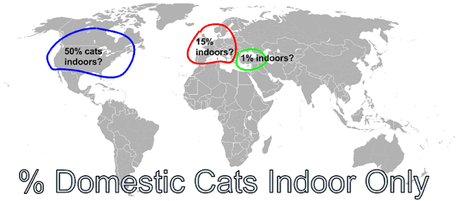Map showing attitude to indoor cats