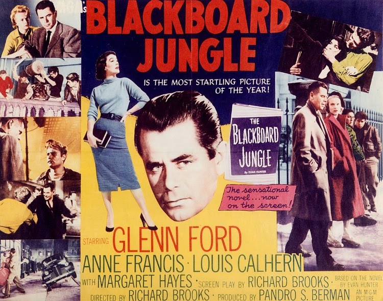 A Vintage Nerd, Classic Film Blog, Old Hollywood Blog, Classic Teacher Movies, The Blackboard Jungle