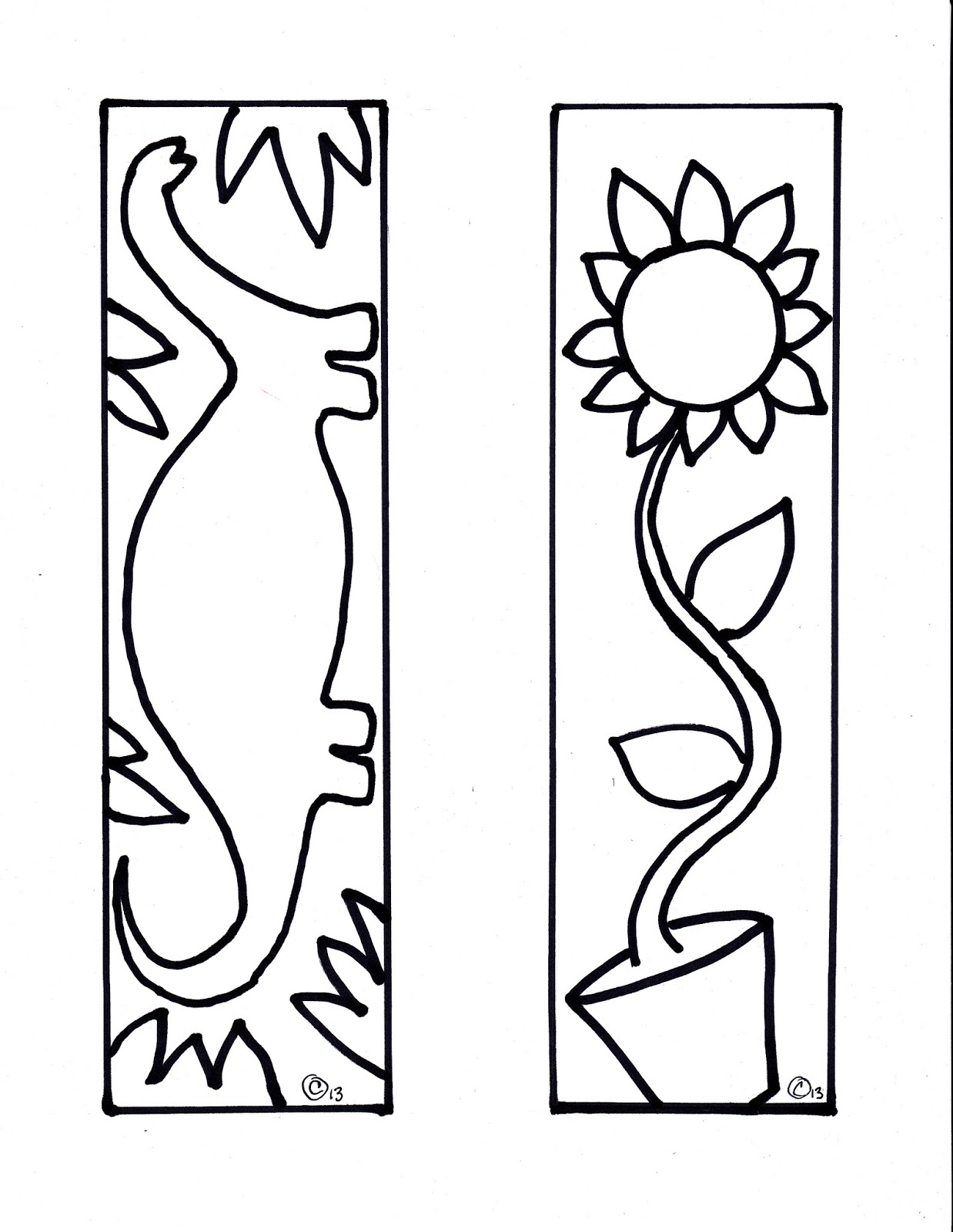 Free Bookmark Templates To Color