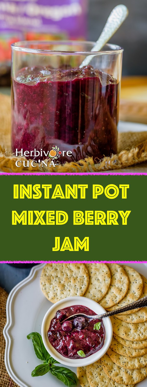 Herbivore Cucina Instant Pot Mixed Berry Jam