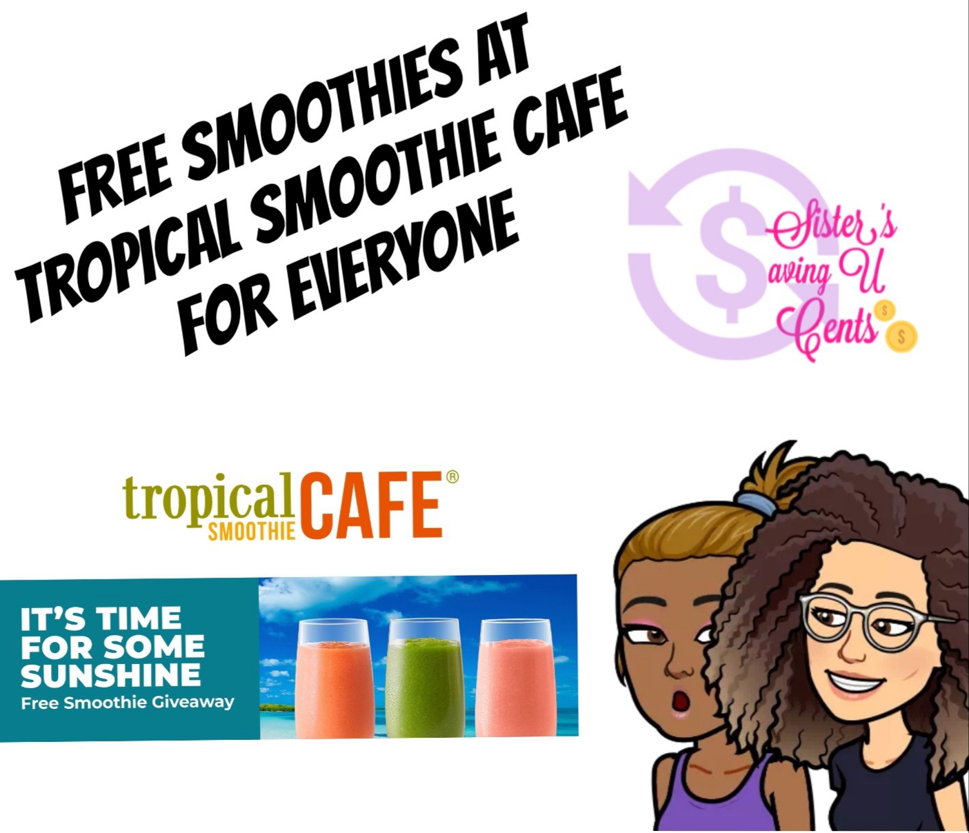 Free Smoothies For Everyone At Tropical Smoothie Cafe