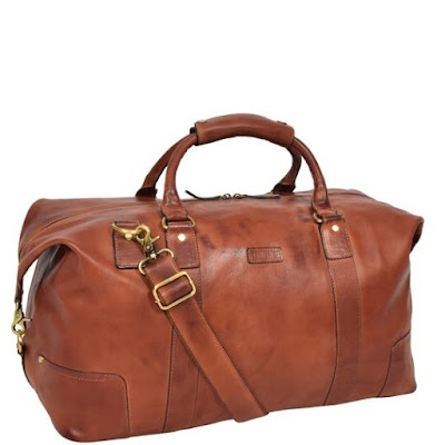 mens leather hold all