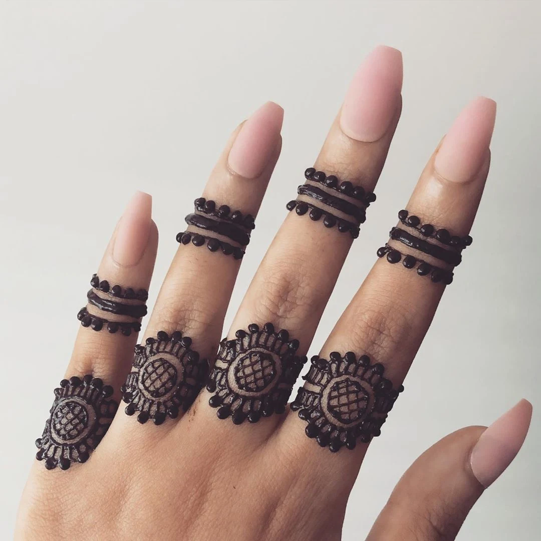 New Mehndi Designs – Beautiful Finger Mehndi Designs # i153