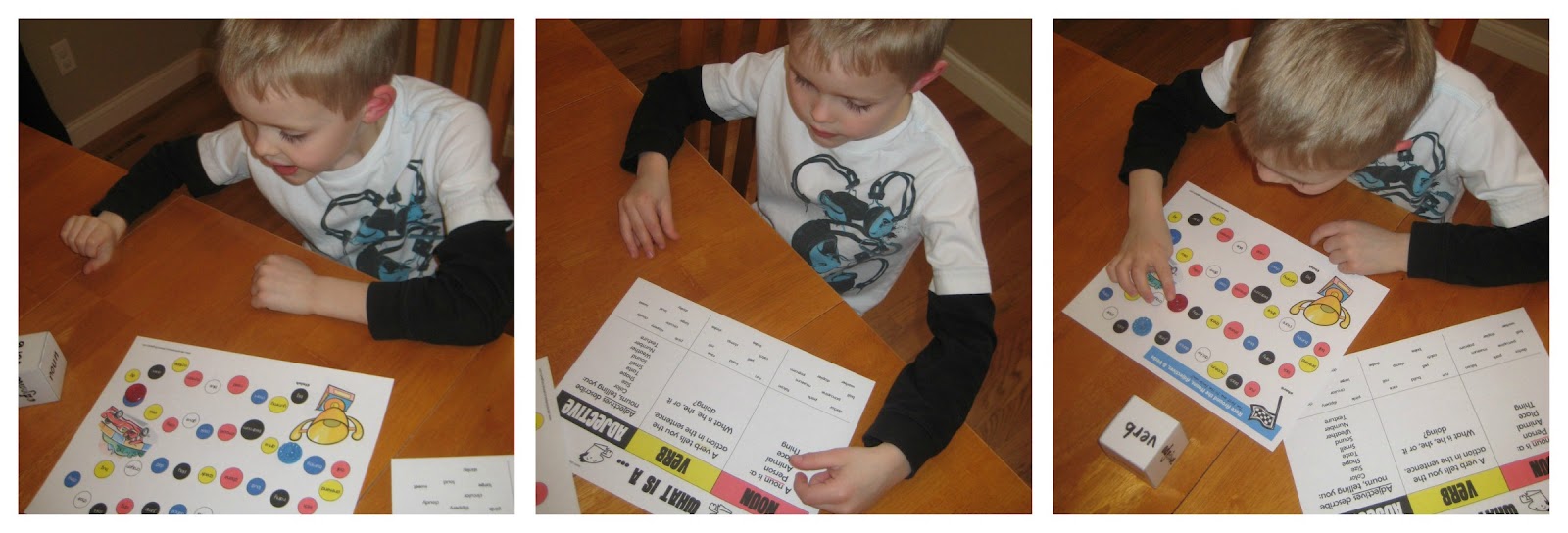 Race Around the Nouns, Verbs, & Adjectives [Game] Educational Toys