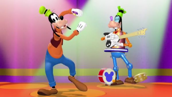 Goofy's shoe garage band!