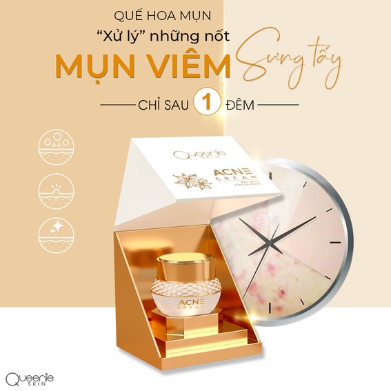 KEM QUẾ HOA MỤN 35G – QUEENIE SKIN