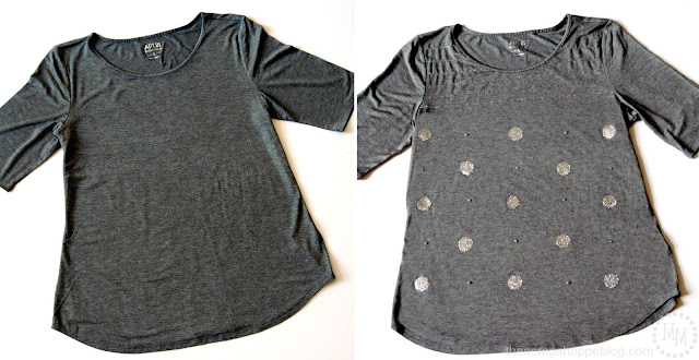 fabric glitter shirt