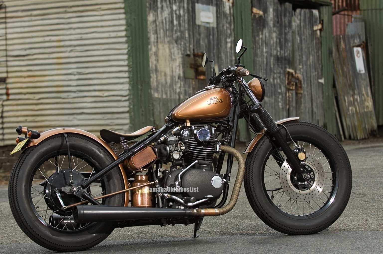 Yamaha XS 650 Bobber Gold Modification