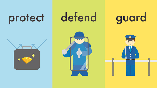 protect と defend と guard の違い