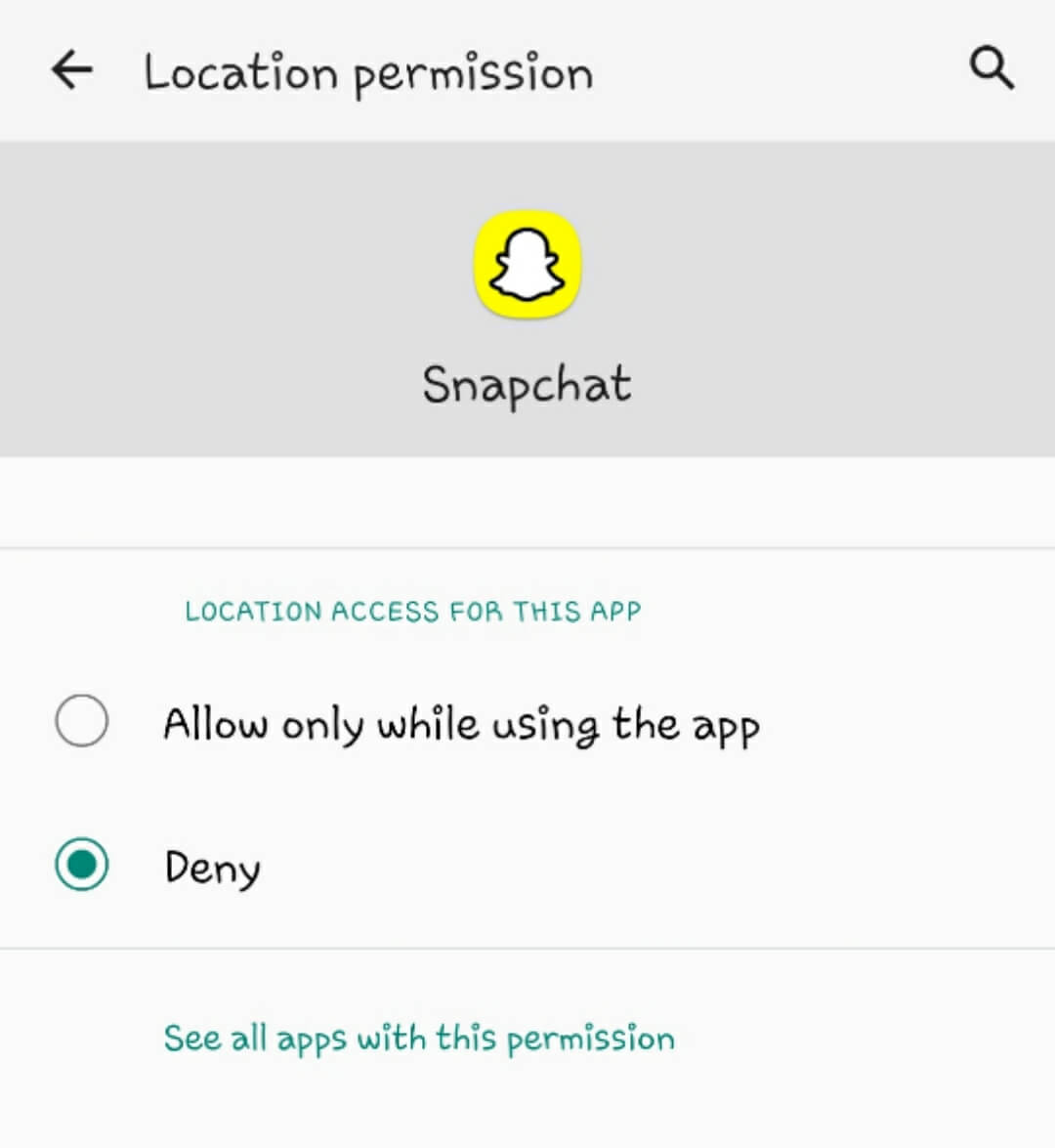 Dsiable location access