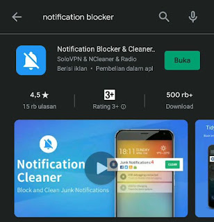 Menghilangkan Notifikasi Mengambang Dengan Bantuan Aplikasi Notification Blocker