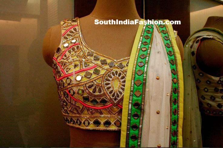 blouse  mirror blouse the designs Beautiful mirror saree  design  work blouse all over with