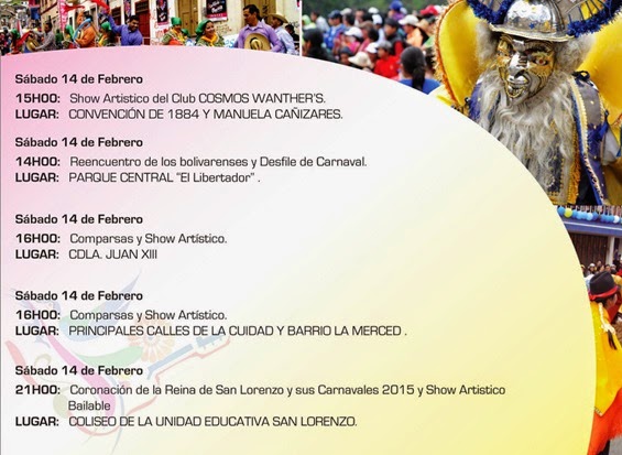 Programa completo Carnaval de Guaranda 2015 Programa completo Carnaval de Guaranda 2015
