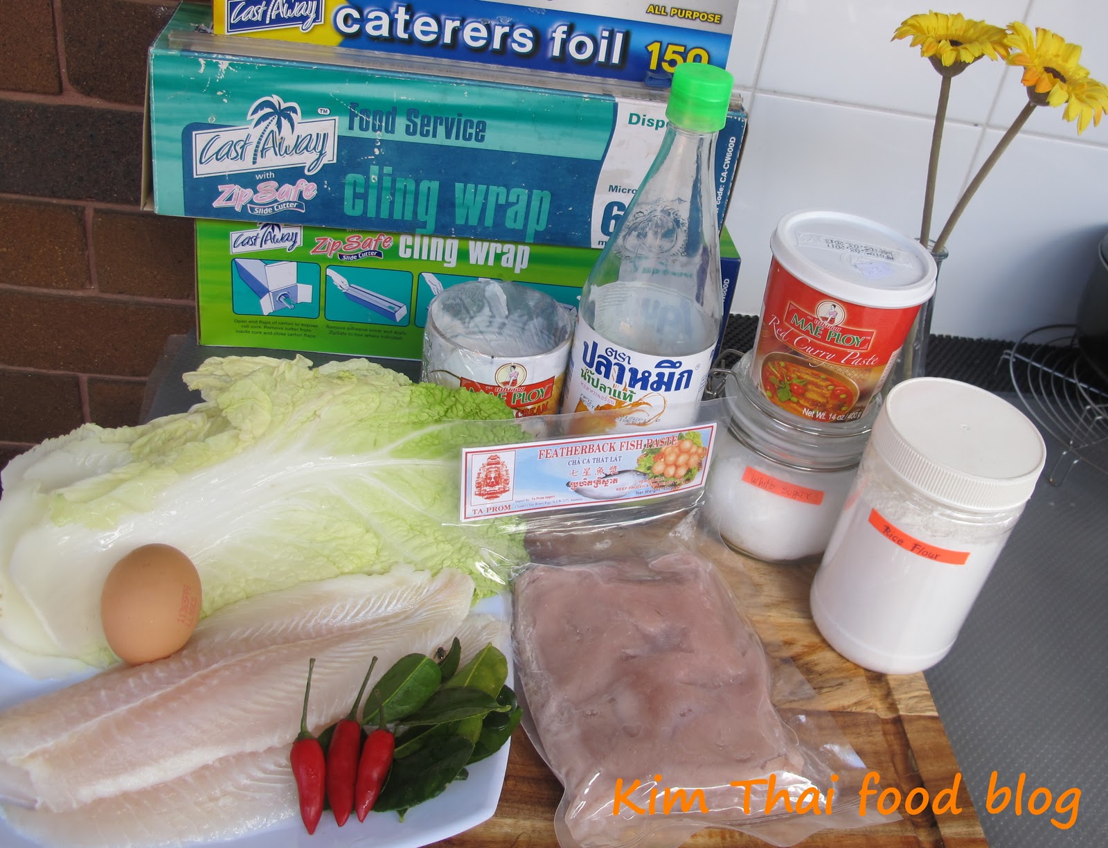 Kim Thai Food Blog Steam Fish paste (Hor Mok Pla)