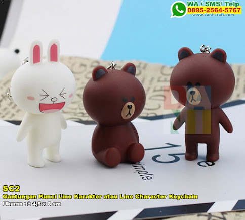 Gantungan Kunci Line Karakter Atau Line Character Keychain