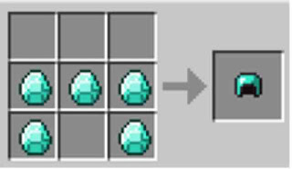minecraft diamond helmet recipe