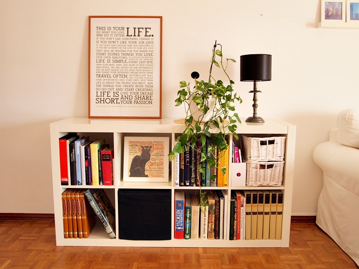 The Busy Woman and the Stripy Cat: A minha sala branca