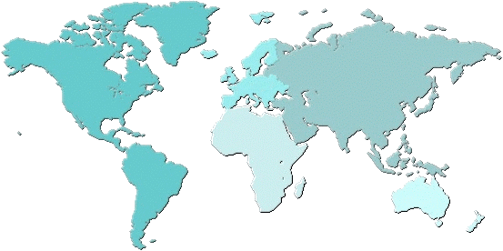 Dünya Haritaları: Dünya Dilsiz Kıtalar Haritası