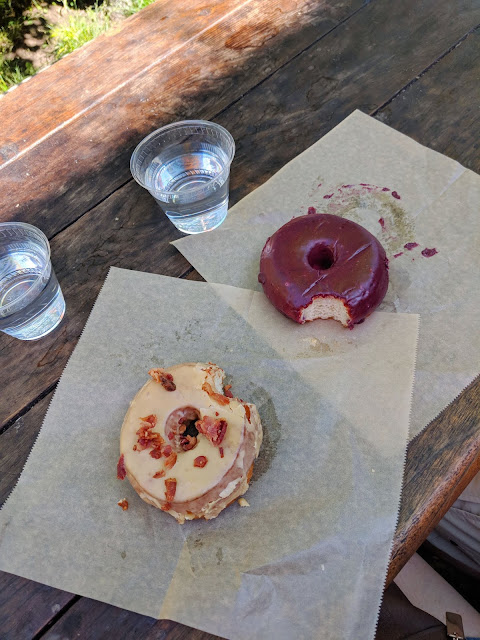 Real Maple Bacon and Blueberry Bourbon Basil donuts from Blue Star Donuts One of the biggest hindrances that gets in the way of regular date nights is the creativity and planning. Often we're discouraged because we don't want to do yet another dinner and a movie. Now there is a concierge service that does all the research and planning for you! Introducing Date Crescent!