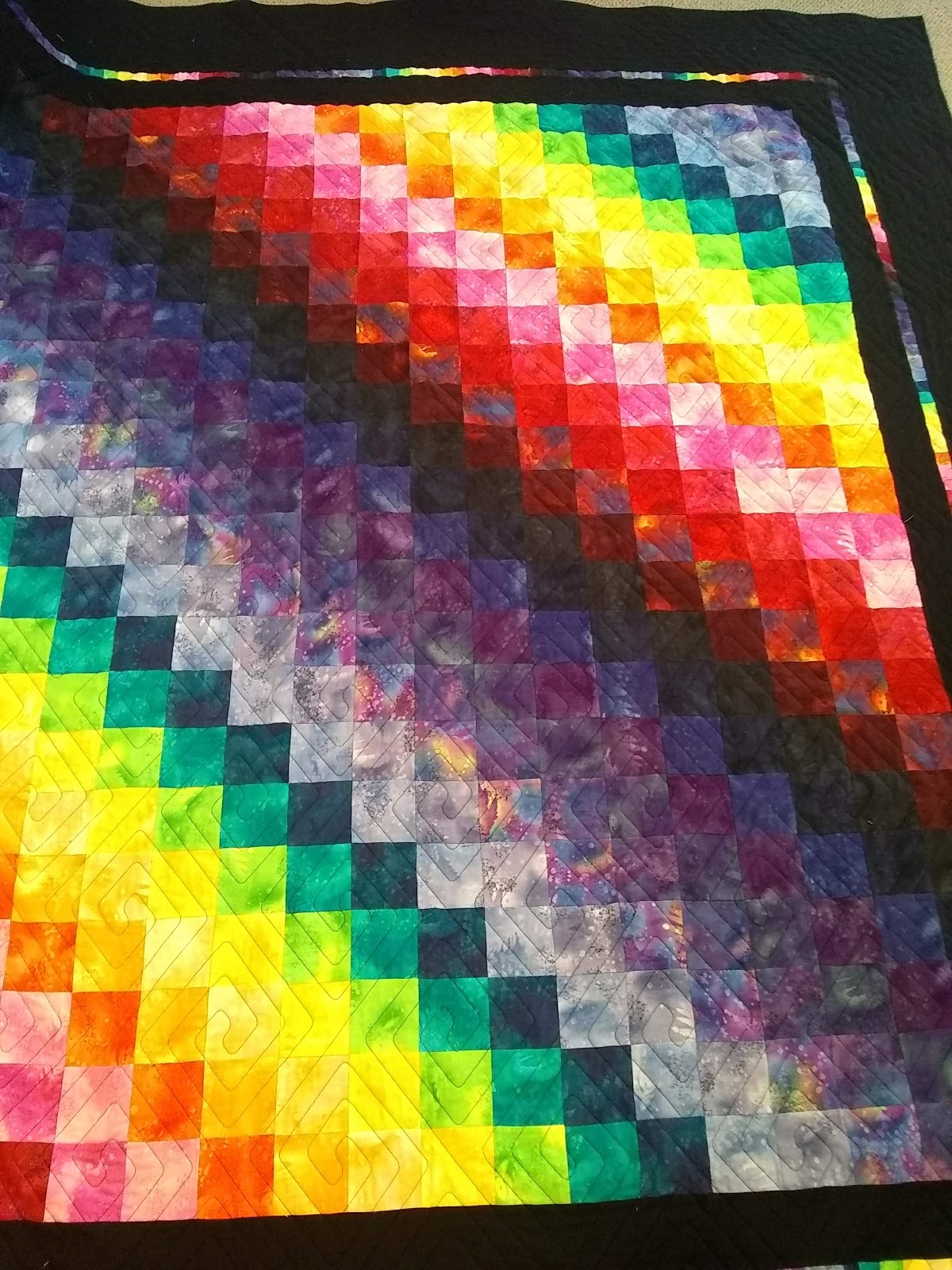 myquilter Rainbow colors quilt