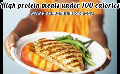 under 100 calories protein meals