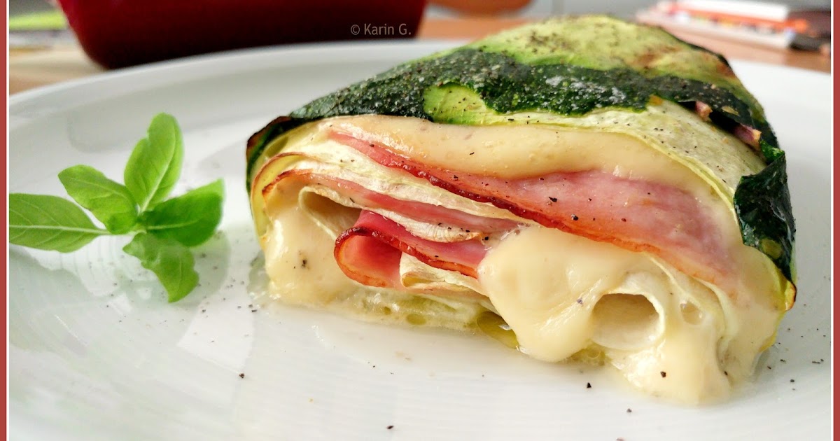 Zucchini-Schinken-Käse-Röllchen