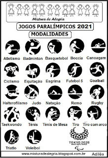 Jogos paralímpicos 2021,atividades pedagógicas