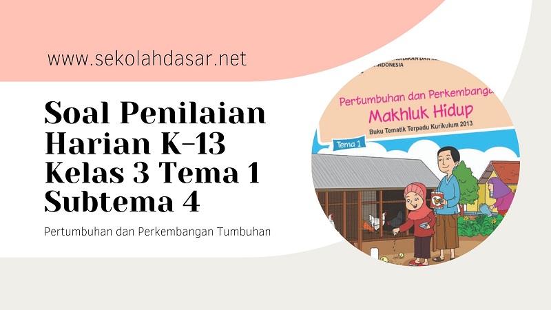Soal Penilaian Harian K 13 Kelas 3 Tema 1 Subtema 4 Sekolahdasar Net Soal Penilaian Harian K 13 Kelas 3 Tema 1 Subtema 4 Sekolahdasar Net