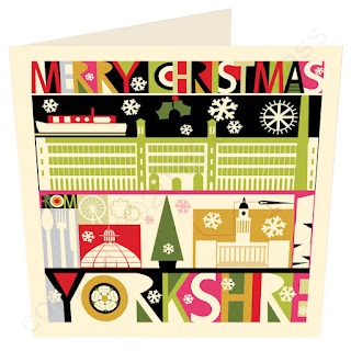 Christmas Card Yorkshire South City Scape by Wotmalike