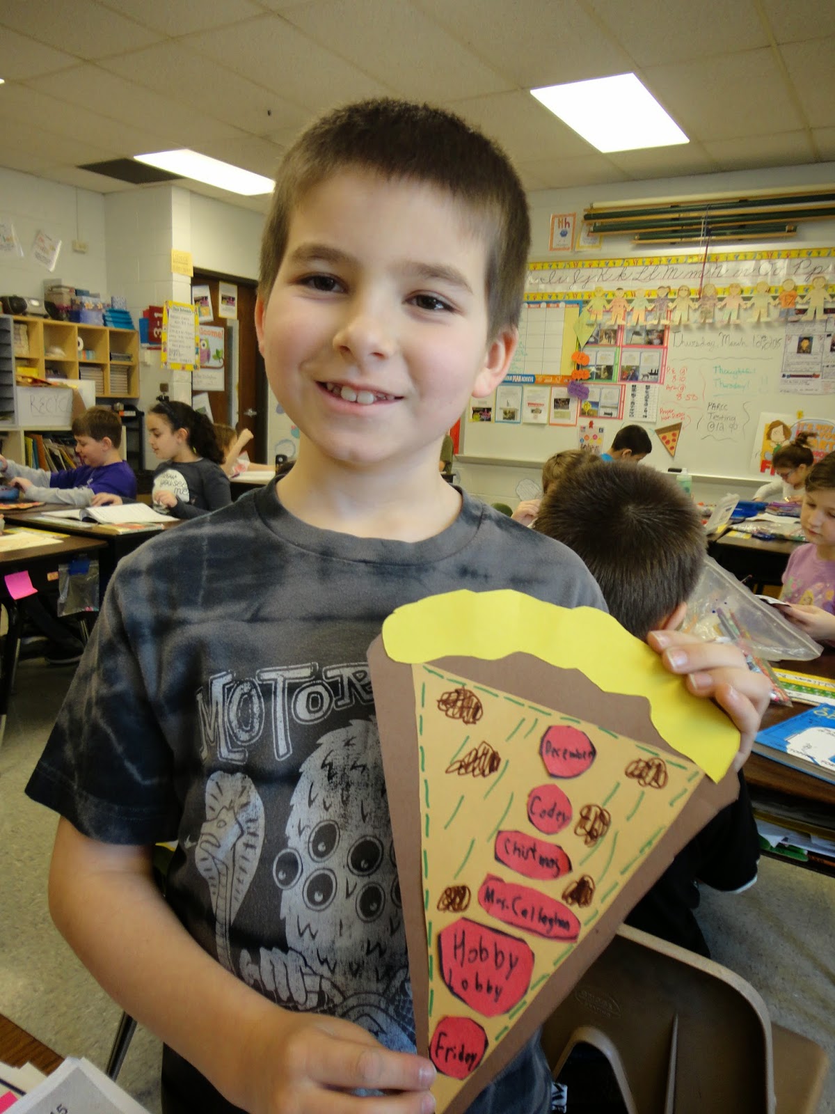 Mrs. Callaghan's Classroom Proper Noun Pizza Activity