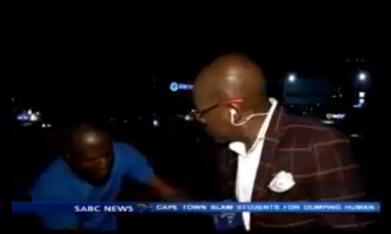 1 Unbelievable! Watch how SABC TV crew got robbed on live TV