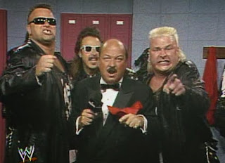 WWF / WWE - Wrestlemania 7: The Nasty Boys gets nasty with Mean Gene and Jimmy Hart
