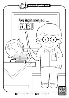 Mewarnai Gambar Profesi Guru | Mewarnai Gambar Mewarnai Gambar Profesi Guru | Mewarnai Gambar