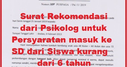 Cara Mendapatkan Surat Rekomendasi Dari Psikolog Untuk Siswa