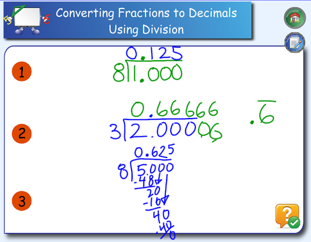 Miss Kahrimanis's Blog: Converting between Fractions and Decimals