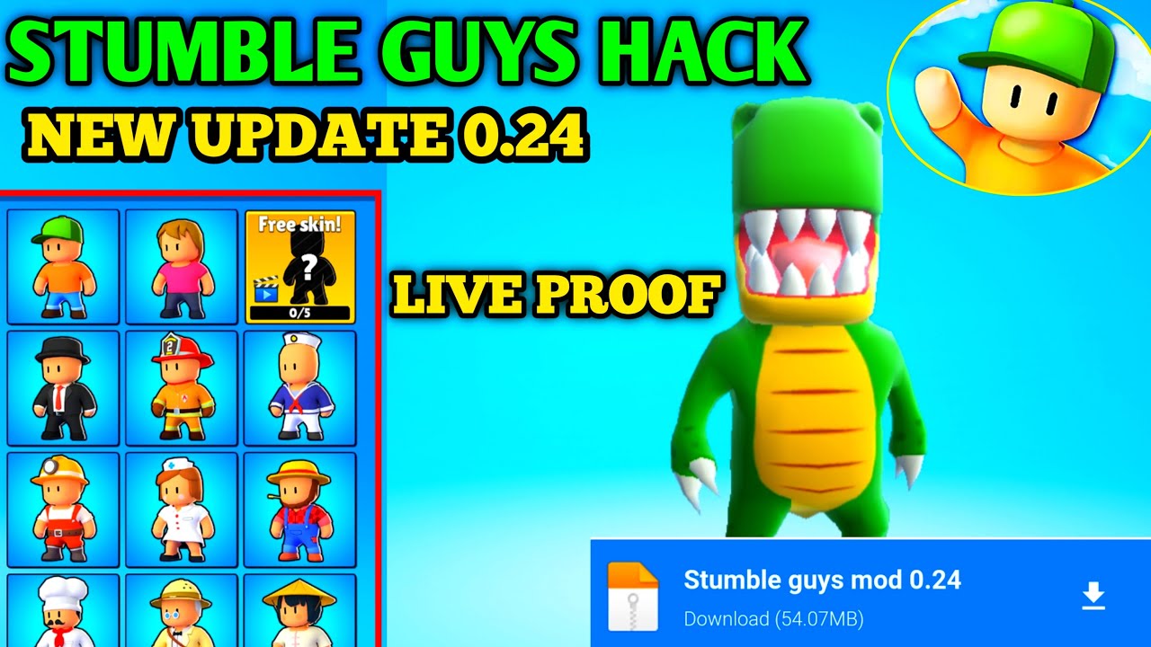 Stumble Guys Mod Apk v.0.24 | Everything Unlocked Free!