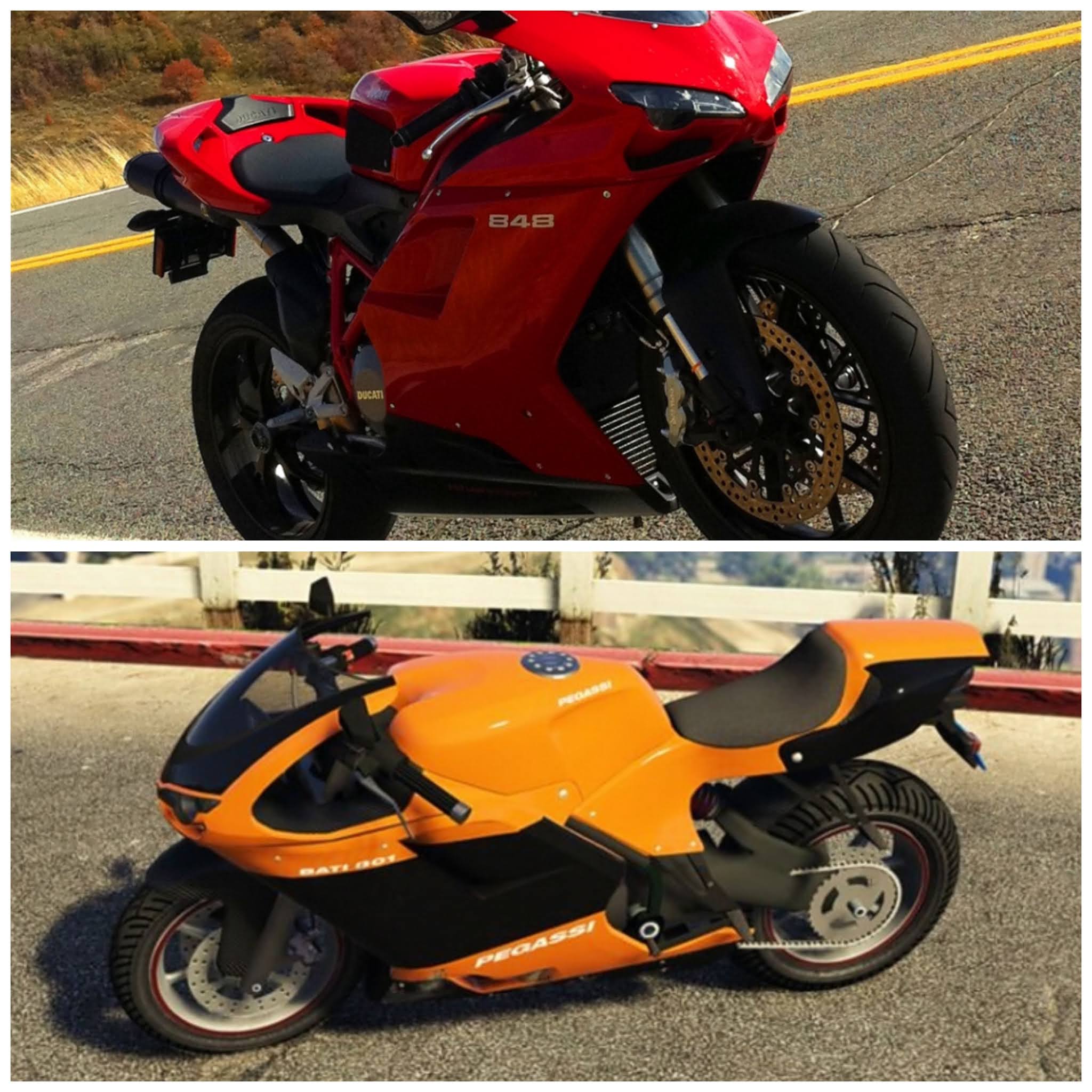 GTA V vehicles in Real Life (bikes)