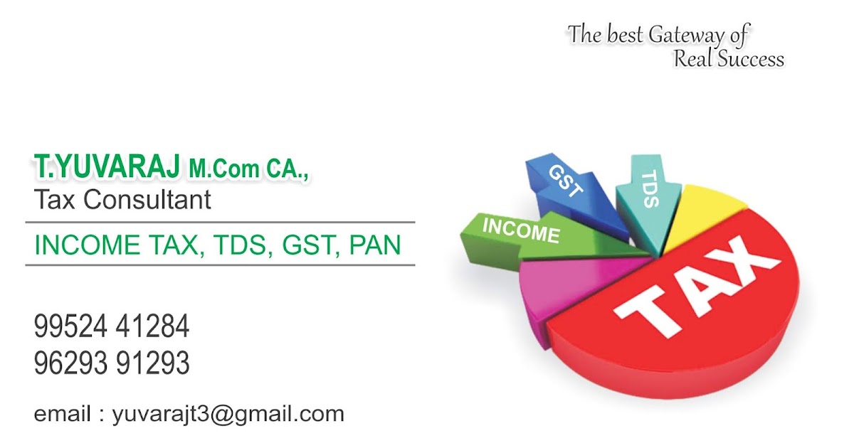 Yuvaraj Tax Consultant Multi Color Matt Visiting Card Design Yuvaraj Tax Consultant Multi Color Matt