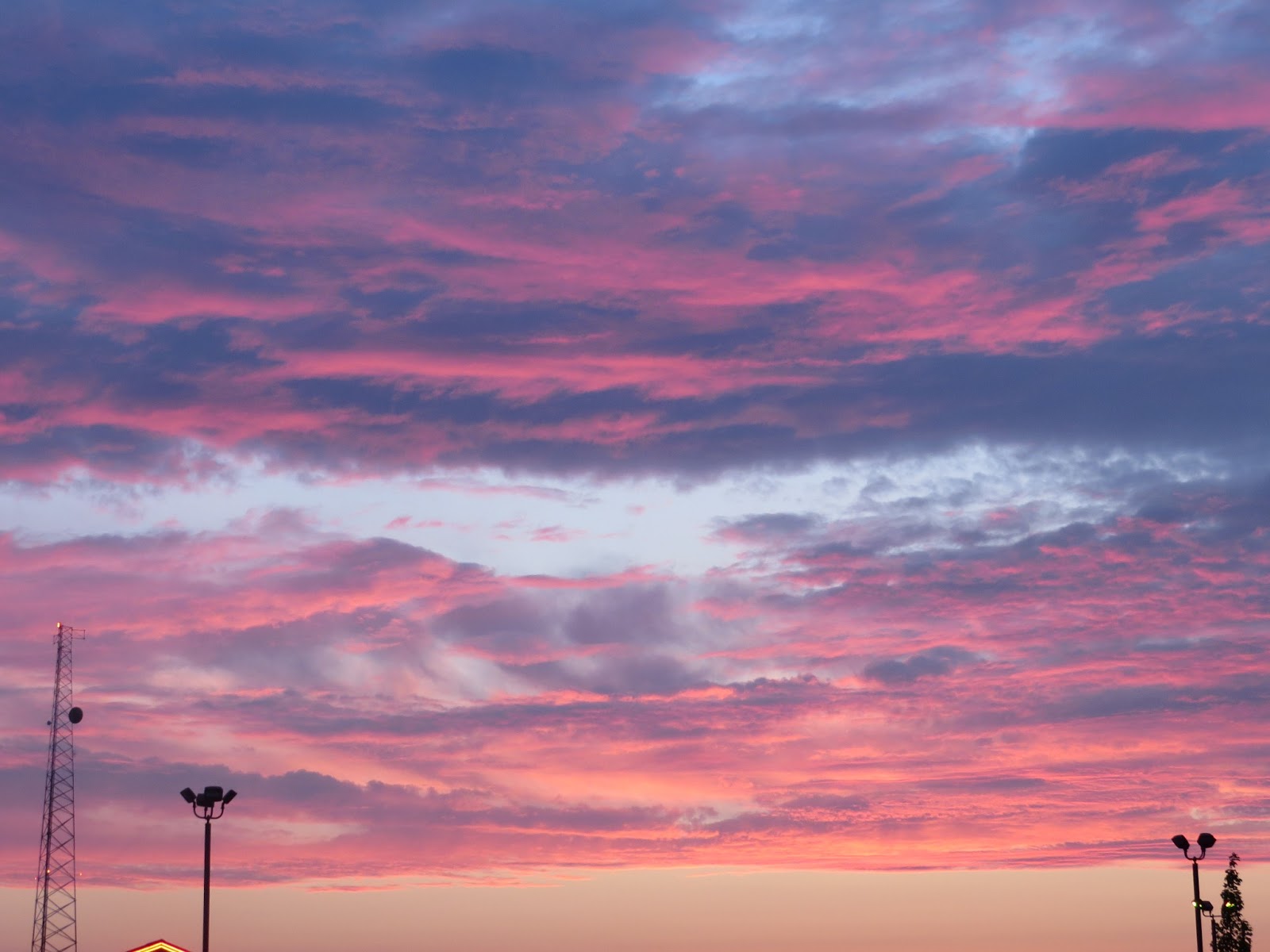 Lensing and Shuttering Pink and Blue Sky