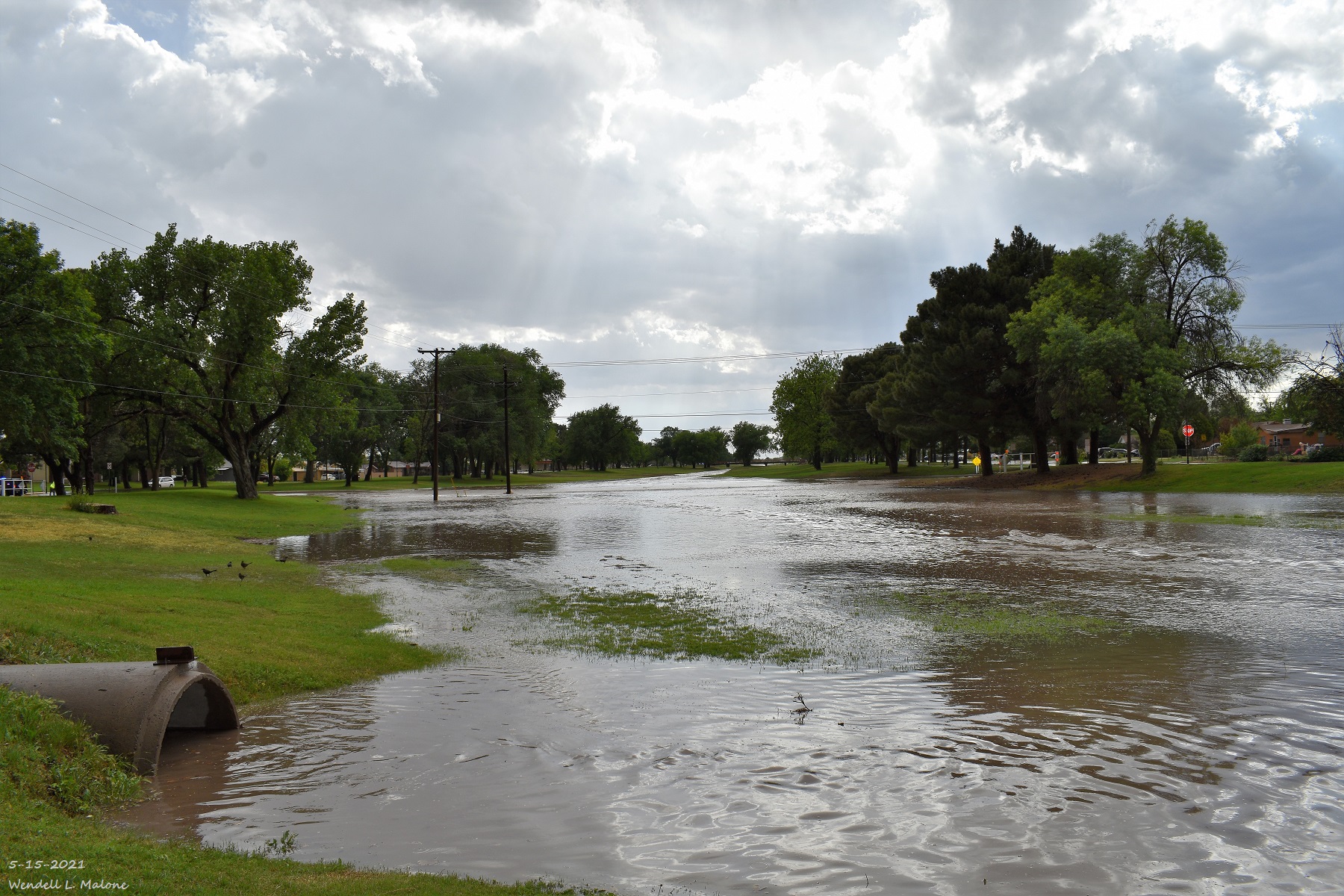 Slow Moving Thunderstorm Dumps On Artesia, NM 5152021.