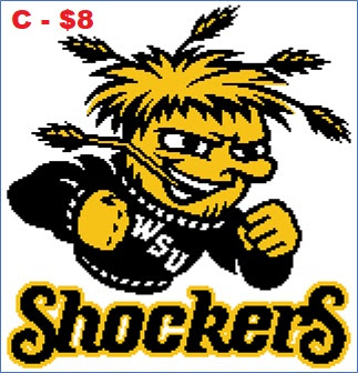 EASY PATTERNS: Wichita State University Shockers cross-stich pattern