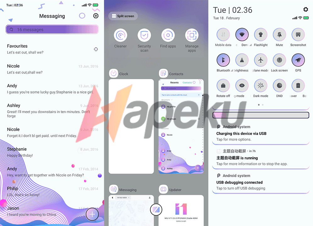 Screenshot theme Lavender v11 Screenshot theme Lavender v11