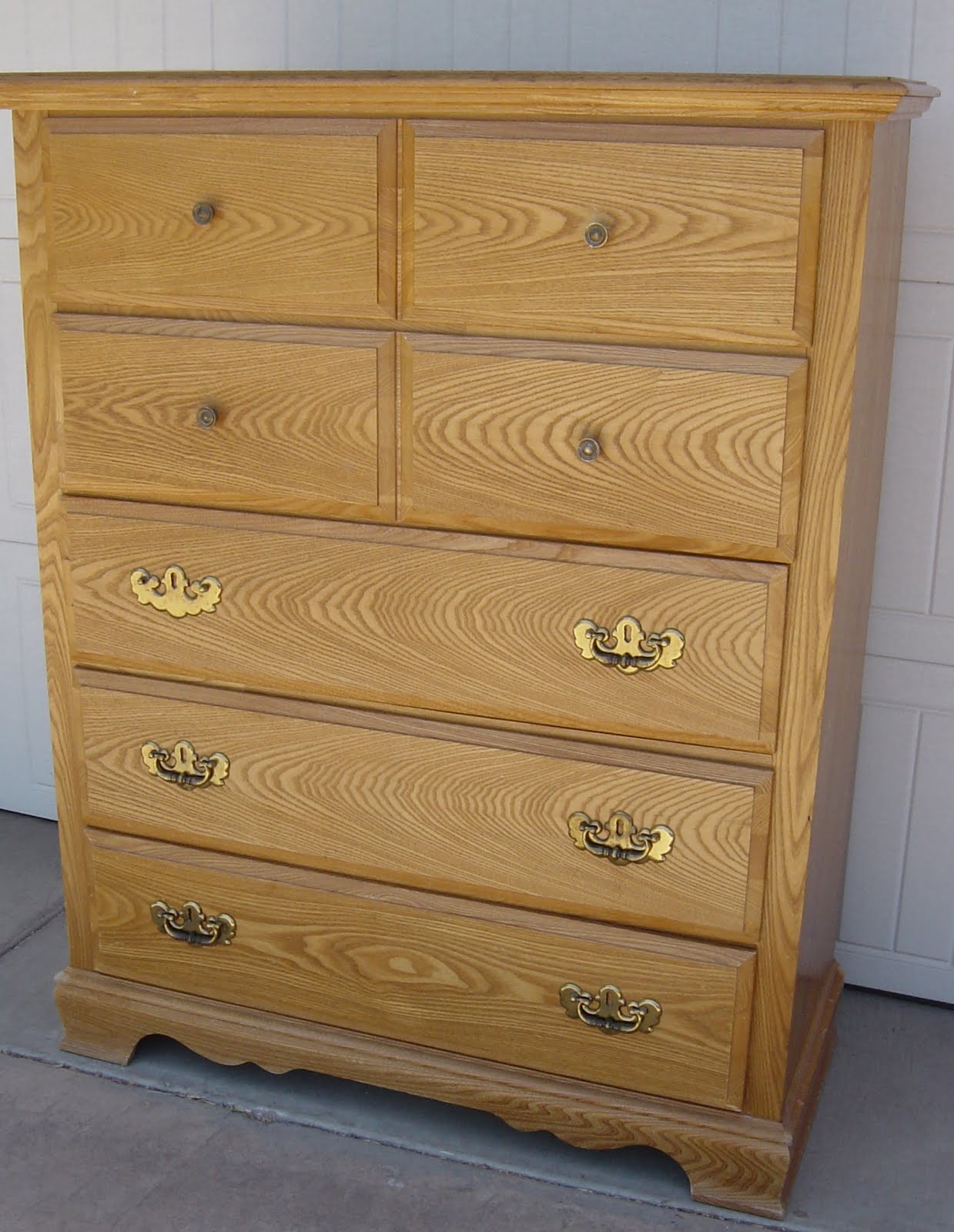 The Backyard Boutique by Five to Nine Furnishings Oak Tall Boy Dresser