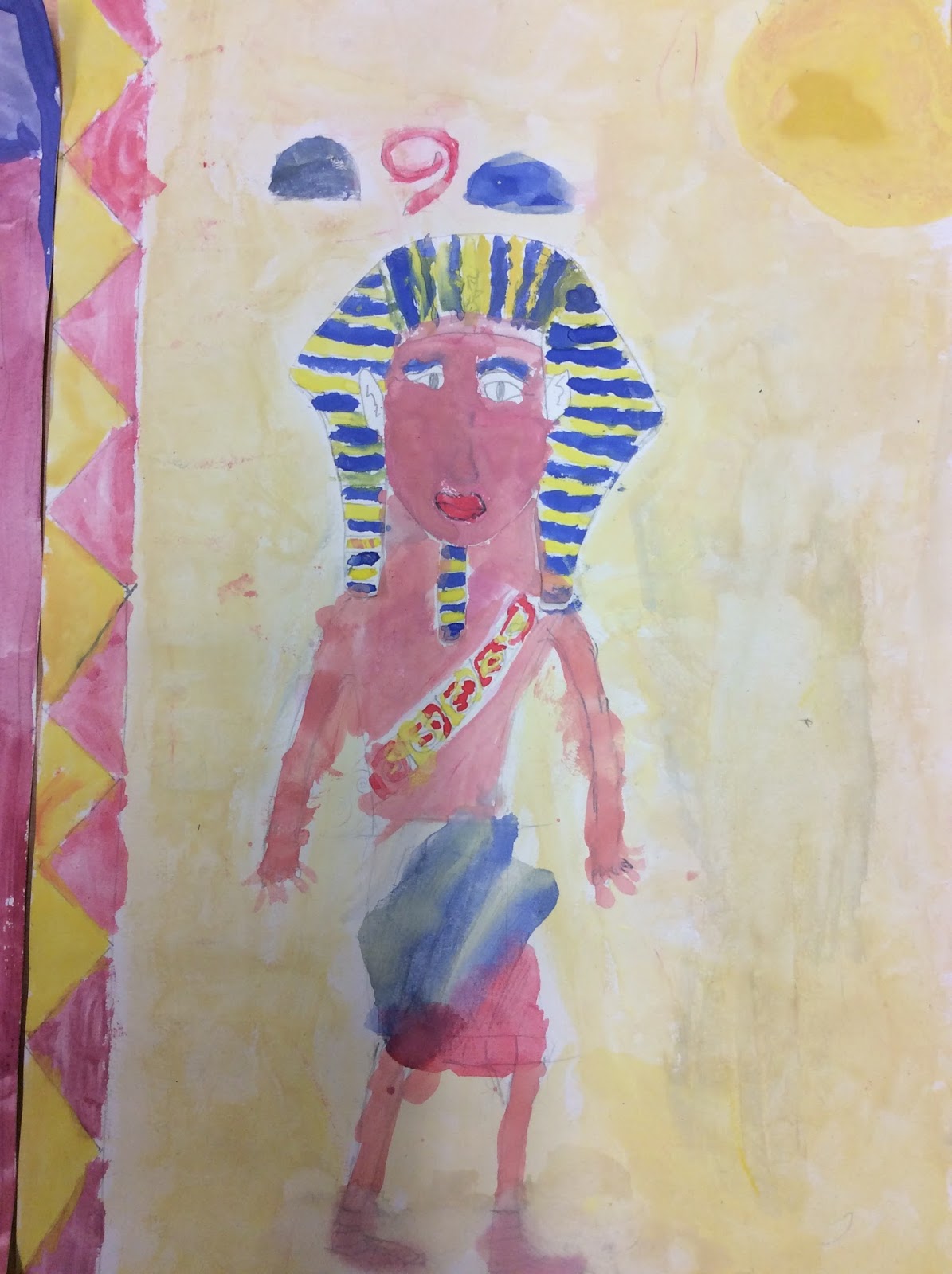 Cholsey Primary School Celebration of Learning Egyptian Wall Paintings