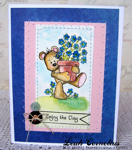 Great Impressions, Leah Cornelius, watercolor, friendship card