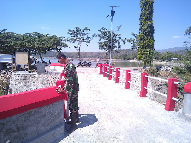 Dandim Klaten Berharap Warga Merawat Jembatan Yang Dibangun melalui TMMD 